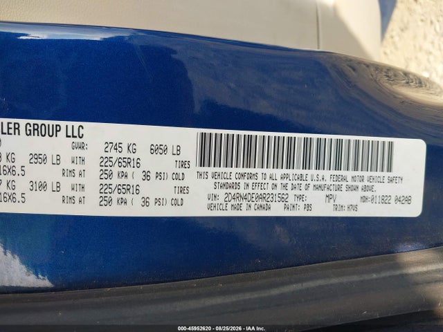 Aukcja sprzedaży 2010 Dodge Grand Caravan Se, vin: 2D4RN4DE0AR231562, numer aukcji: 45952620