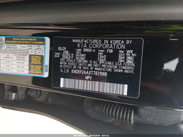 Продажа на аукционе авто 2026 Kia Seltos Lx, vin: KNDEP2AAXT7831988, номер лота: 45952621