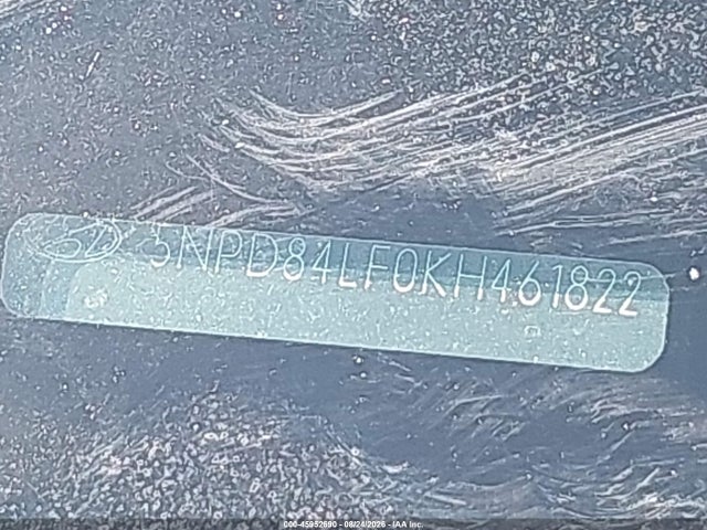 Aukcja sprzedaży 2019 Hyundai Elantra Sel, vin: 5NPD84LF0KH461822, numer aukcji: 45952690