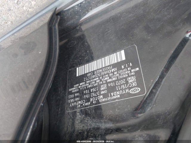 Продаж на аукціоні авто 2012 Hyundai Elantra Gls (ulsan Plant), vin: KMHDH4AE5CU401712, номер лоту: 45952896