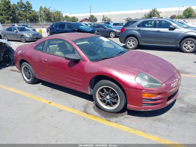 45952965 :رقم المزاد ، 4A3AC34G31E204636 vin ، 2001 Mitsubishi Eclipse Rs مزاد بيع