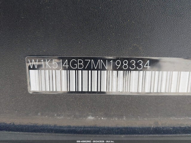 Aukcja sprzedaży 2021 Mercedes-benz Cla 250, vin: W1K5J4GB7MN198334, numer aukcji: 45952992