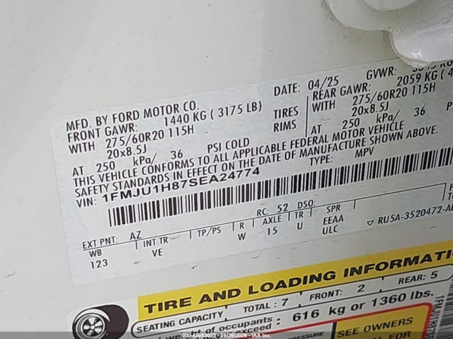 Ford Expedition Active 2025 1FMJU1H87SEA24774 Image 9