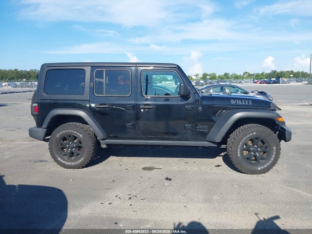 Продажа на аукционе авто 2021 Jeep Wrangler Unlimited Willys 4x4, vin: 1C4HJXDN1MW685840, номер лота: 45953023