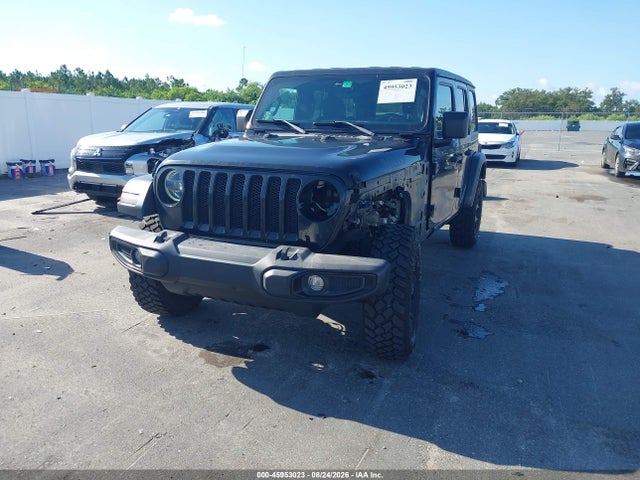 Продажа на аукционе авто 2021 Jeep Wrangler Unlimited Willys 4x4, vin: 1C4HJXDN1MW685840, номер лота: 45953023