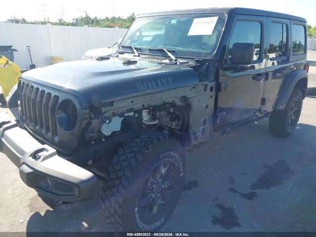Продажа на аукционе авто 2021 Jeep Wrangler Unlimited Willys 4x4, vin: 1C4HJXDN1MW685840, номер лота: 45953023