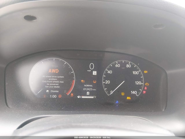 45953039 :رقم المزاد ، 3CZRZ2H3XSM766111 vin ، 2025 Honda Hr-v Awd Lx مزاد بيع