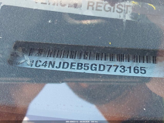 Продаж на аукціоні авто 2016 Jeep Compass High Altitude Edition, vin: 1C4NJDEB5GD773165, номер лоту: 45953113