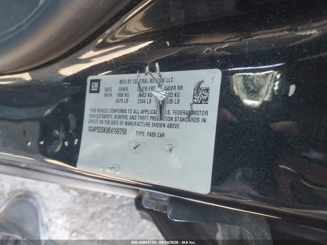 45953134 :رقم المزاد ، 1G4PS5SK9E4199758 vin ، 2014 Buick Verano Leather Group مزاد بيع