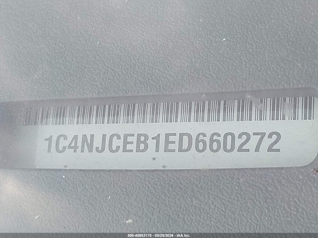 Aukcja sprzedaży 2014 Jeep Compass Latitude, vin: 1C4NJCEB1ED660272, numer aukcji: 45953170