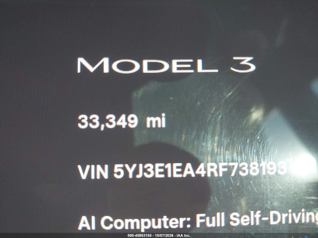 Tesla MODEL 3 2024 5YJ3E1EA4RF738193 Image 14