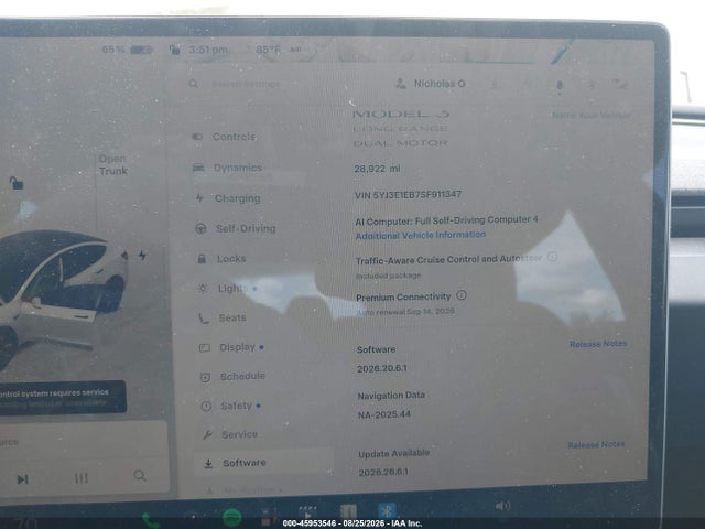 Tesla Model 3 Long Range All-wheel Drive 2025 5YJ3E1EB7SF911347 Image 7
