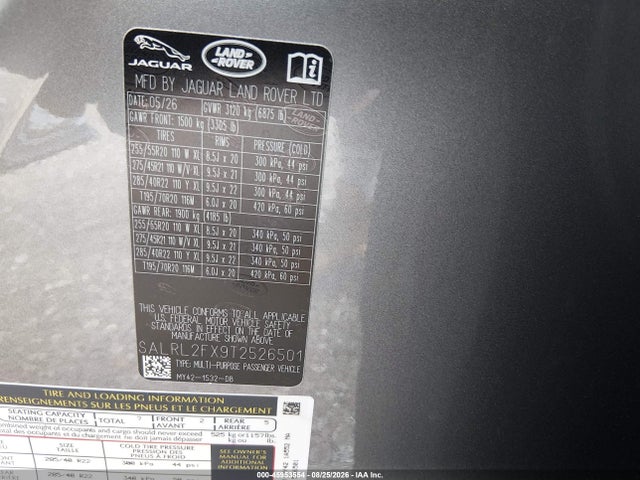 Land Rover Discovery Dynamic Se 2026 SALRL2FX9T2526501 Image 9