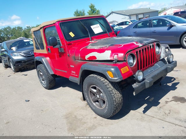 2004 Jeep Wrangler X მანქანა იყიდება აუქციონზე, vin: 1J4FA39S64P727132, აუქციონის ნომერი: 45953810
