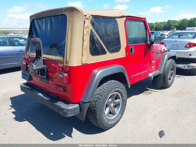 2004 Jeep Wrangler X მანქანა იყიდება აუქციონზე, vin: 1J4FA39S64P727132, აუქციონის ნომერი: 45953810