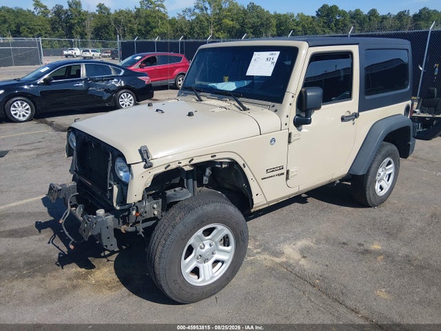 2018 Jeep Wrangler Jk Sport 4x4 მანქანა იყიდება აუქციონზე, vin: 1C4AJWAG0JL896008, აუქციონის ნომერი: 45953815