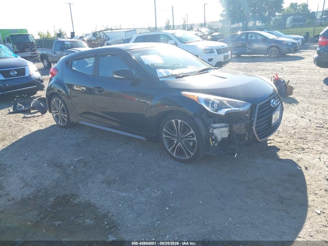 2017 Hyundai Veloster Turbo მანქანა იყიდება აუქციონზე, vin: KMHTC6AEXHU313915, აუქციონის ნომერი: 45954001