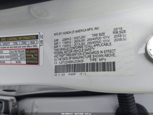 5J8TC2H66KL033435 Acura Rdx A-spec Package