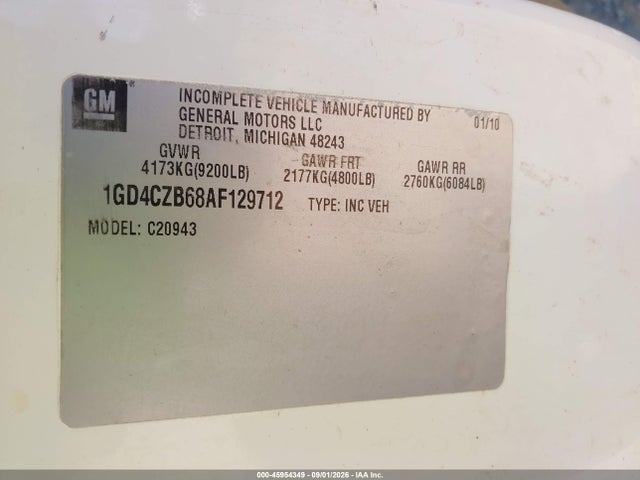 Продажа на аукционе авто 2010 Gmc Sierra 2500hd Work Truck, vin: 1GD4CZB68AF129712, номер лота: 45954349