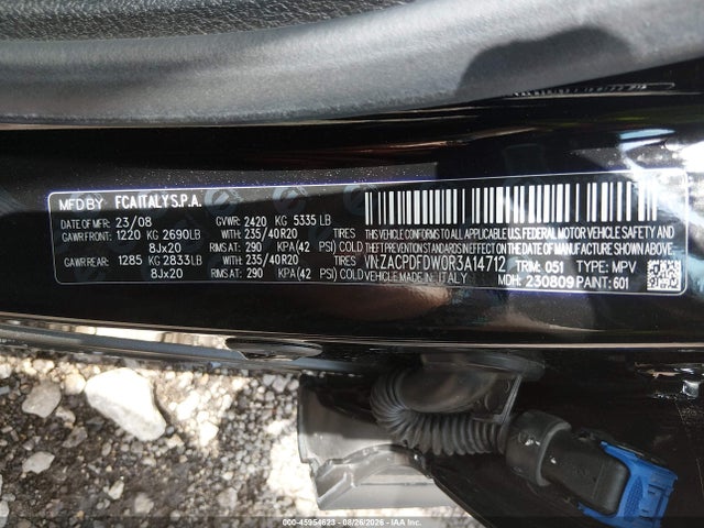 45954623 :رقم المزاد ، ZACPDFDW0R3A14712 vin ، 2024 Dodge Hornet R/t Plus Eawd مزاد بيع