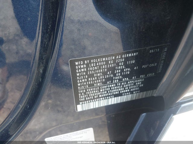 45954634 :رقم المزاد ، WVGBV3AX0EW014472 vin ، 2014 Volkswagen Tiguan R-line مزاد بيع