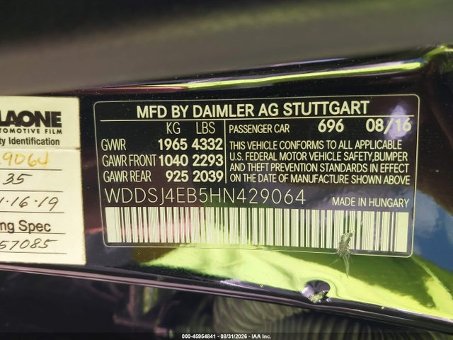 Mercedes-Benz CLA 250 2017 WDDSJ4EB5HN429064 Image 9