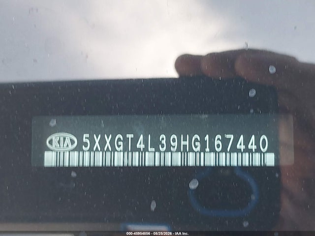 45954856 :رقم المزاد ، 5XXGT4L39HG167440 vin ، 2017 Kia Optima Lx مزاد بيع