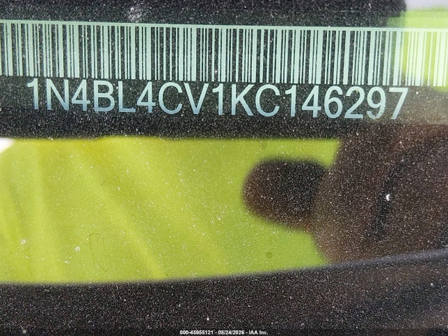 Aukcja sprzedaży 2019 Nissan Altima 2.5 Sr, vin: 1N4BL4CV1KC146297, numer aukcji: 45955121