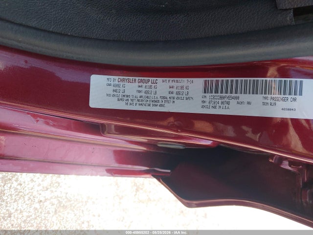 45955202 :رقم المزاد ، 1C3CCCBB0FN554000 vin ، 2015 Chrysler 200 S مزاد بيع