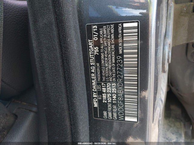 Продаж на аукціоні авто 2013 Mercedes-benz C 300 Luxury 4matic/sport 4matic, vin: WDDGF8ABXDR277239, номер лоту: 45955342