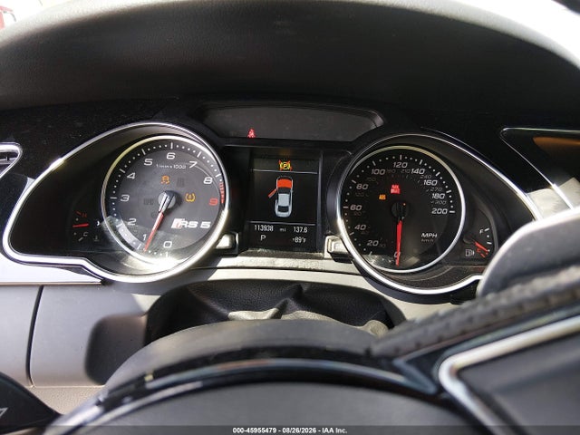 Aukcja sprzedaży 2013 Audi Rs 5 4.2, vin: WUAC6AFR1DA902750, numer aukcji: 45955479