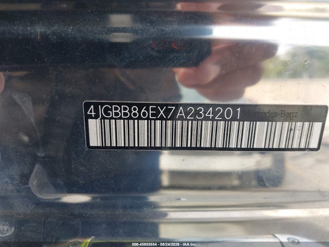 45955554 :رقم المزاد ، 4JGBB86EX7A234201 vin ، 2007 Mercedes-benz Ml 350 4matic مزاد بيع