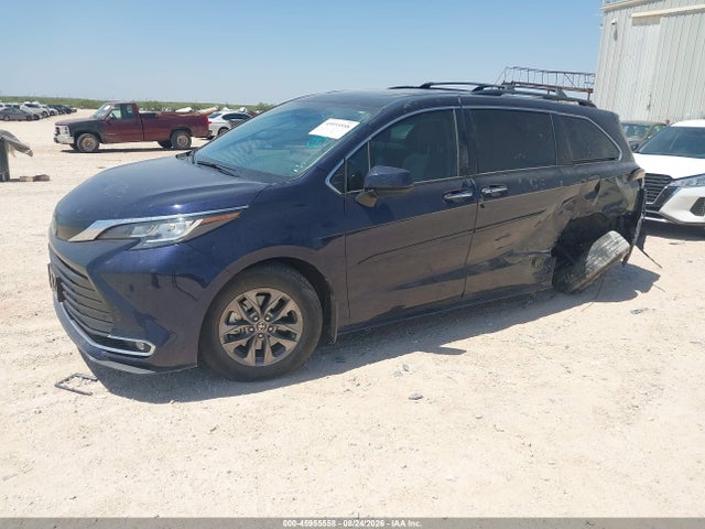45955558 :رقم المزاد ، 5TDYRKEC2NS107482 vin ، 2022 Toyota Sienna Xle مزاد بيع