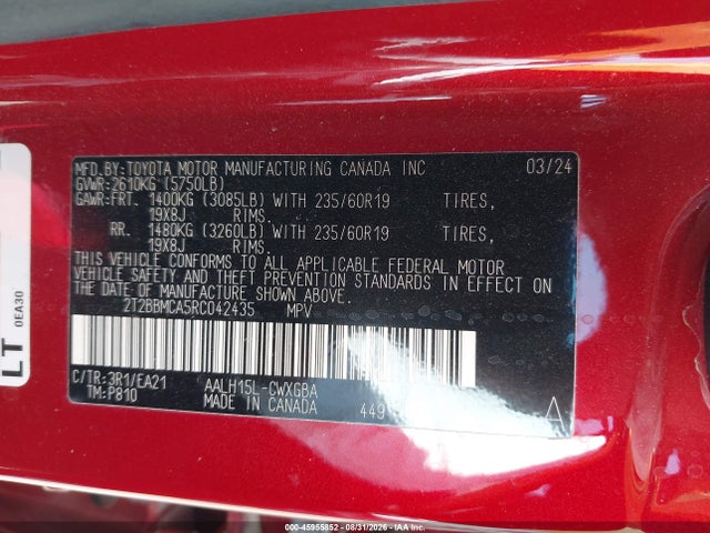 Lexus Rx 350h Premium 2024 2T2BBMCA5RC042435 Image 9