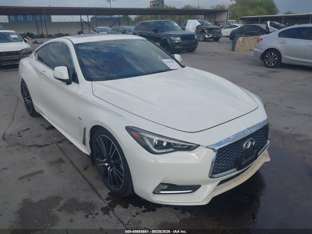 45955881 :رقم المزاد ، JN1EV7EKXJM340716 vin ، 2018 Infiniti Q60 3.0t Sport مزاد بيع