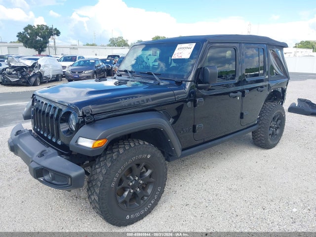 Продажа на аукционе авто 2023 Jeep Wrangler 4-door Willys 4x4, vin: 1C4HJXDN7PW509508, номер лота: 45955944