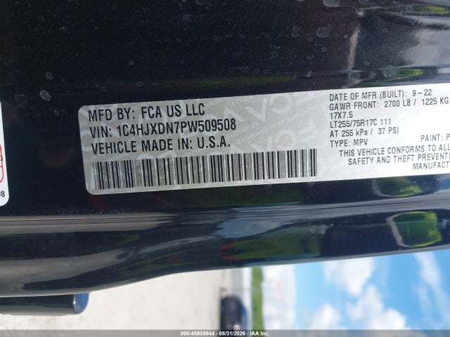 Продажа на аукционе авто 2023 Jeep Wrangler 4-door Willys 4x4, vin: 1C4HJXDN7PW509508, номер лота: 45955944