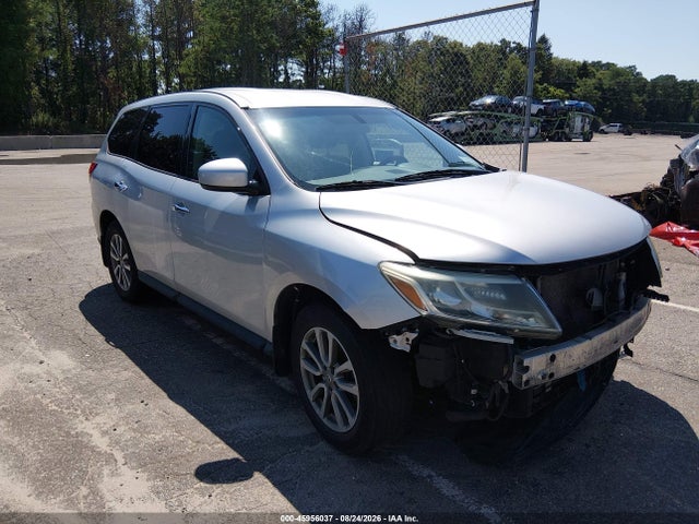 2015 Nissan Pathfinder S მანქანა იყიდება აუქციონზე, vin: 5N1AR2MM5FC634765, აუქციონის ნომერი: 45956037