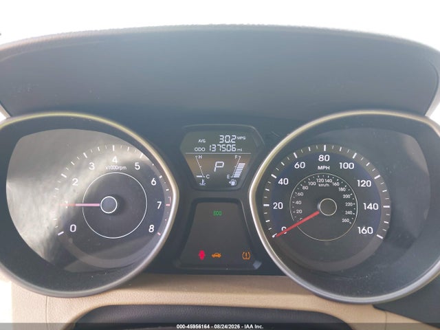 2013 Hyundai Elantra Limited მანქანა იყიდება აუქციონზე, vin: 5NPDH4AE4DH286696, აუქციონის ნომერი: 45956164