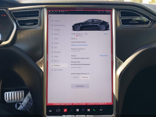 Aukcja sprzedaży 2014 Tesla Model S P85, vin: 5YJSA1H12EFP28758, numer aukcji: 45956176