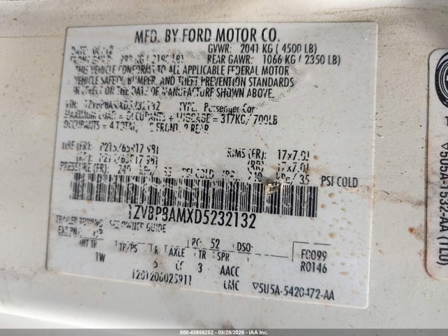 Продаж на аукціоні авто 2013 Ford Mustang V6, vin: 1ZVBP8AMXD5232132, номер лоту: 45956252