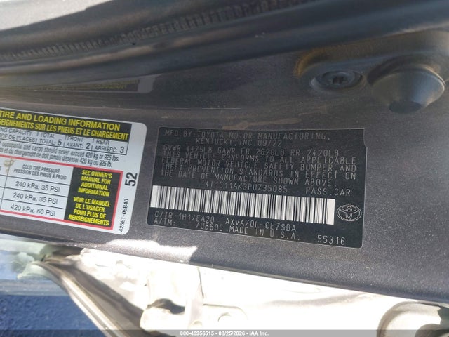 Toyota CAMRY SE 2023 4T1G11AK3PU735085 Image 9