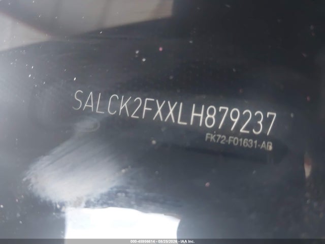 Aukcja sprzedaży 2020 Land Rover Discovery Sport Standard, vin: SALCK2FXXLH879237, numer aukcji: 45956614