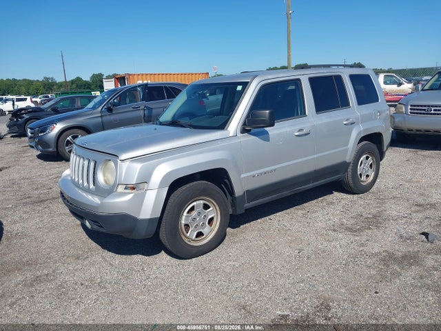 2012 Jeep Patriot Sport მანქანა იყიდება აუქციონზე, vin: 1C4NJPBA6CD622312, აუქციონის ნომერი: 45956751