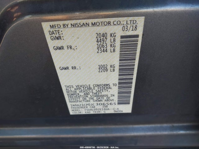 Nissan LEAF SV 2018 1N4AZ1CP0JC306565 Image 9