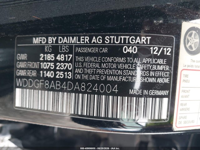 Продаж на аукціоні авто 2013 Mercedes-benz C 300 Sport 4matic, vin: WDDGF8AB4DA824004, номер лоту: 45956805