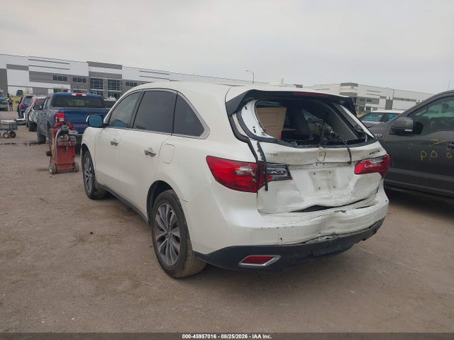 45957016 :رقم المزاد ، 5FRYD3H46GB008212 vin ، 2016 Acura Mdx Technology   Acurawatch Plus Packages/technology Package مزاد بيع