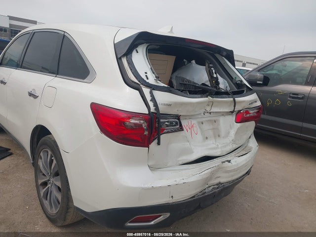 45957016 :رقم المزاد ، 5FRYD3H46GB008212 vin ، 2016 Acura Mdx Technology   Acurawatch Plus Packages/technology Package مزاد بيع