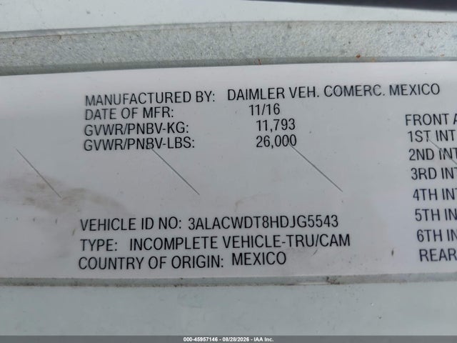 Freightliner M2 106 2017 3ALACWDT8HDJG5543 Image 9