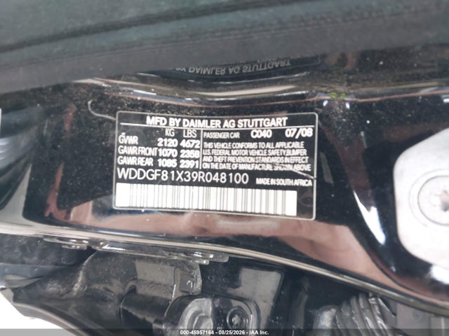 Aukcja sprzedaży 2009 Mercedes-benz C 300 Luxury 4matic, vin: WDDGF81X39R048100, numer aukcji: 45957164